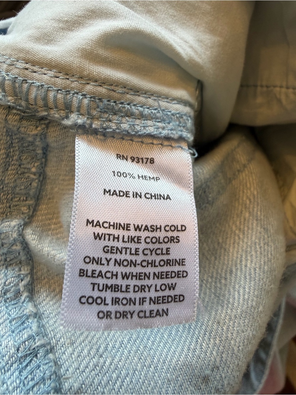 Magaschoni Light Blue 100%  Hemp Wide-Leg  Pilazzo Pants - Picture 11 of 11